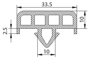 Buffer / Glass trolley profiles