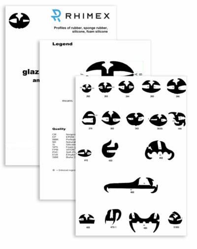 Glazing sections / window rubber