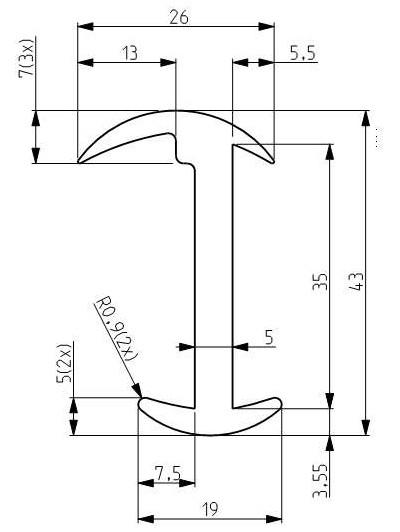 Customized rubber profiles