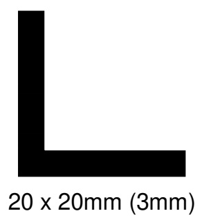 L-PROFILE 15 X 15 MM (2.5 MM) BLACK RUBBER (25 M)