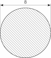 V-2315 RONDSNOER EPDM 8 mm 820 mm lang tot RING verlijmd