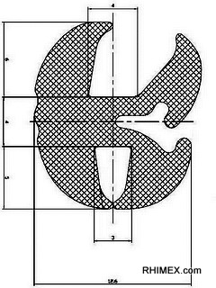 GLAZING SECTION A=4,0 B=3,0 C=4,0 (25 m)