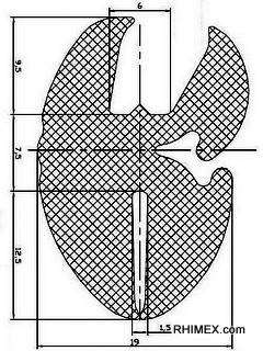 GLAZING SECTION A=6,0 B=1,5 C=7,5 (15 m)        