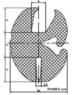 GLAZING SECTION A=4,0 B=1,5 C=7,0 (20 m)    