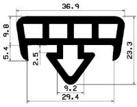 [100067b] BUFFER PROFILE EPDM (4x25 m)