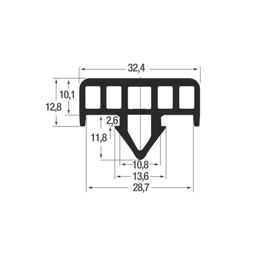 [100067T] Fenderprofil / Pufferprofil TPE / SEBS grau / gelb / weiß oder ander Farben