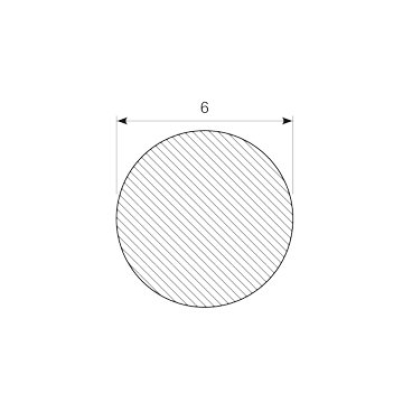 [109848] V-2316 RONDSNOER EPDM 6 mm 300 mm lang tot RING verlijmd