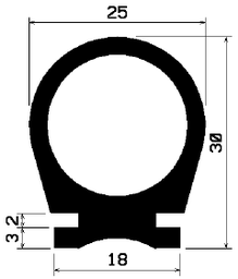 [DP0792] 0792 Roller shutter profile (25 m)