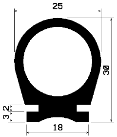 [DP0792] 0792 Roller shutter profile (25 m)