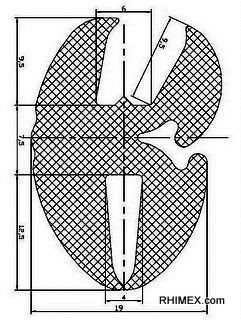 [GP1125] GLAZING SECTION A=6,0 B=4,0 C=7,5 (15 m)  