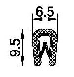 EDGETRIM 1.0-2.0 mm PVC WITH STAINLESS INSERT (10 m)