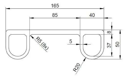 [102274] C962942 RUBBER PROFILE TPE 60 shore